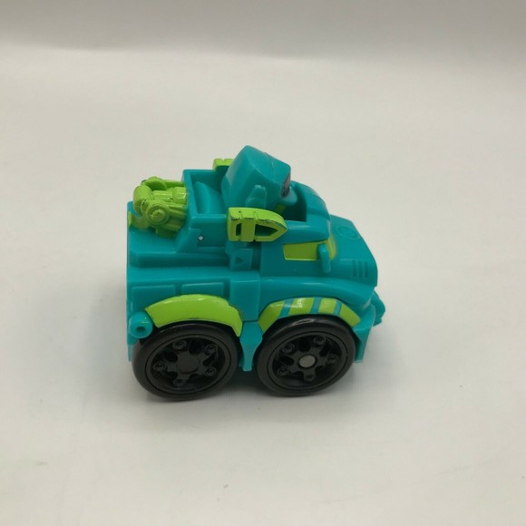 Transformers Rescue Bots Academy Mini Bot Racers Hoist Blue Green Robot Car Only - Picture 2 of 7